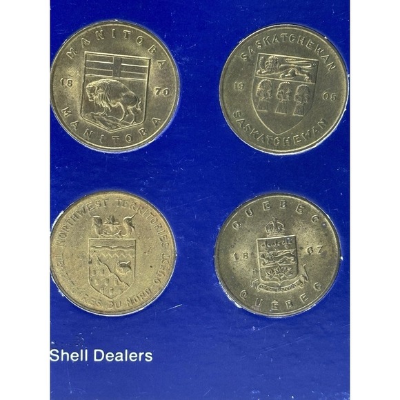 SHELL COAT OF ARMS FLORAL EMBLEMS OF CANADA COLLECTOR SET COMPLETE -Read - Picture 6 of 12